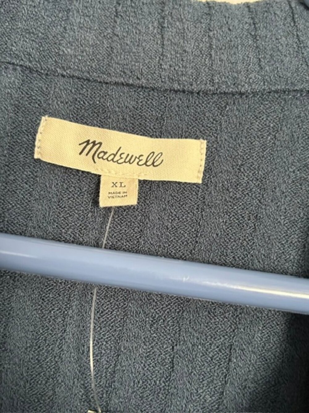 Madewell Mixed-Button Ribbed Polo Tank - Picture 4 of 5